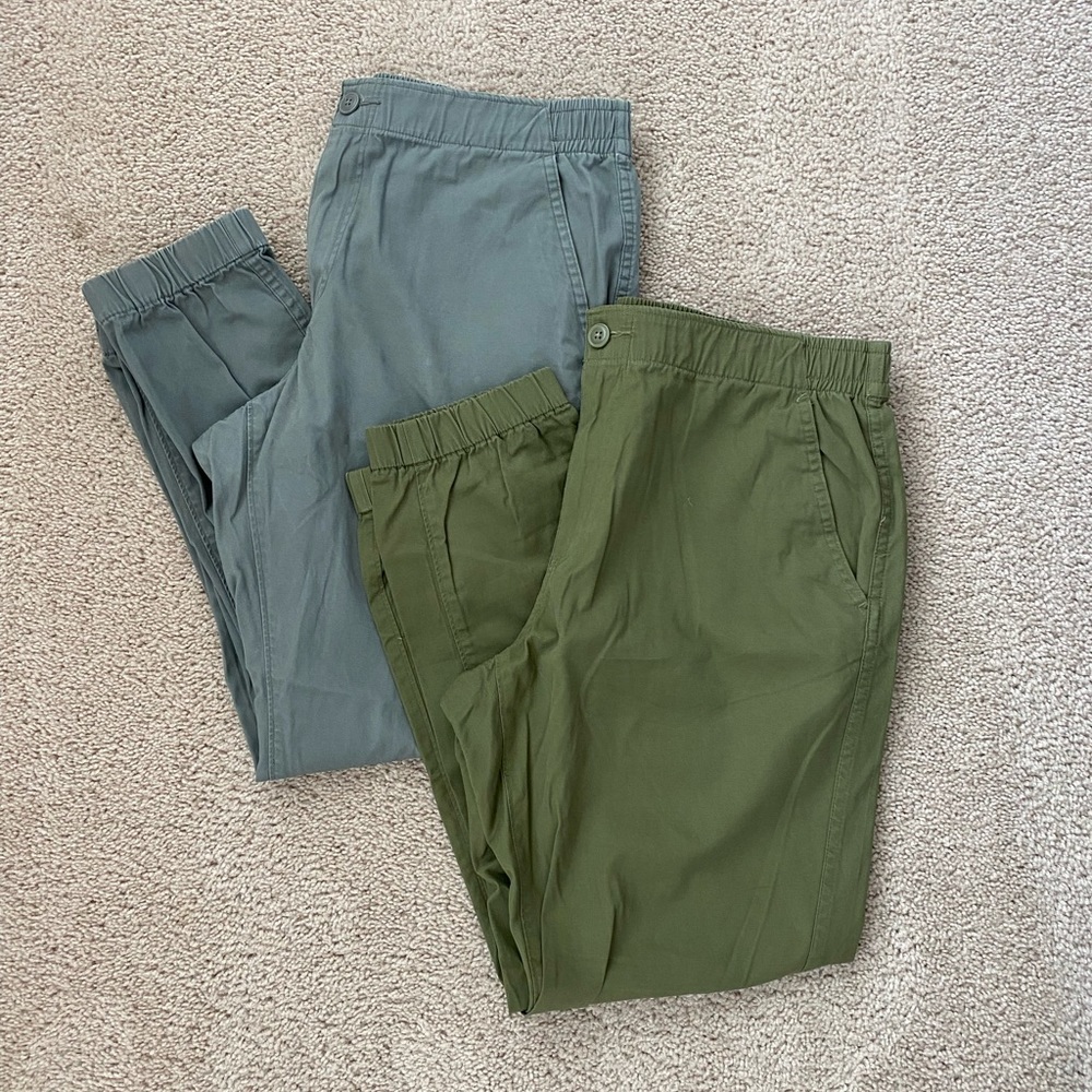 Set of 2 J. Crew Factory Joggers in Large